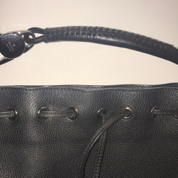 Gucci leather black hobo bag - Picture 4 of 8